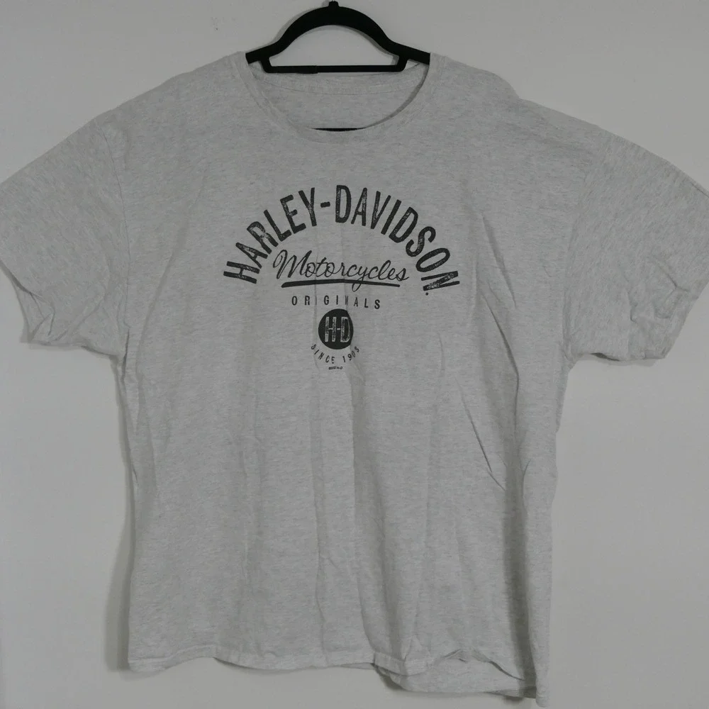 Harley-Davidson Mens T-Shirt XL Gray Perrysburg Ohio Biker Moto Tee Americana